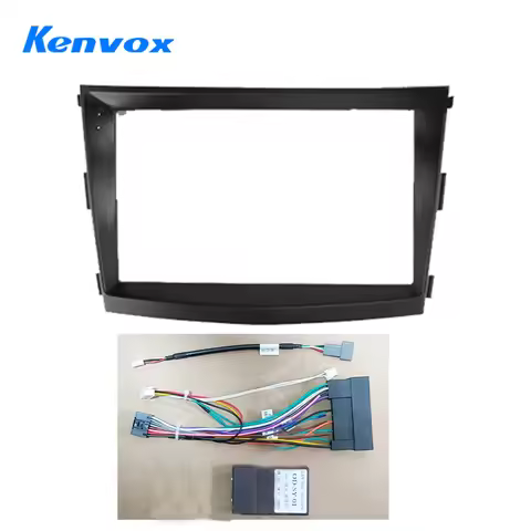 Car Android Audio Radio 9 Inch Big Screen 2 Din Fascia DVD Player Frame For Ssangyong Tivoli Tivolan