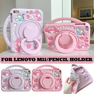 3D Melody Kids Case Lanyard For Lenovo Tab M11 TB330FU /Xiaoxin Pad 2024 TB331FC 11 inch Bracket Tab
