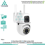 CCTV Dual Lens V380 Wifi Camera Remote Monitoring Via hp Smart Camera Wireless IP Two Lenses Y33A