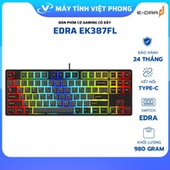 EDRA EK387FL WIRED GAMING MECHANICAL KEYBOARD - GENUINE Polar Night