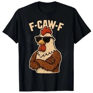 F Caw F Ayam Ayam Lelaki Wanita T-Shirt Bersaiz Besar Y2k Burung Lucu Fcawf Ayam Whisperer Fawk Off 