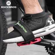 ROCKBROSความแข็งแรงสูงคู่แป้นถีบจักรยานขี่จักรยานที่เหยียบเท้าสายคล้องUltralight Anti-Slipเข็มขัดเหยียบ