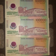 UANG KUNO UANG MAHAR 100000 Rupiah Polymer 1999 (UNC)