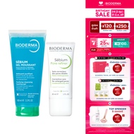Bioderma Sebium Gel Moussant 100 ml + Sebium Pore Refiner 30 ml เจลล้างหน้าไมเซล่า สูตรคุมมัน และครี