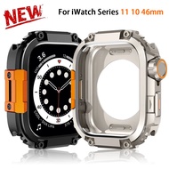 Alloy Case for iWatch Series 11 46mm Metal+PC Bumper Protector Frame for iwatch 10 46mm Accessories 