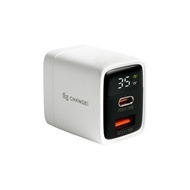 Gan 氮化鎵35W 瓦數螢幕顯示快速充電插頭