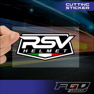 Cutting Stiker Logo RSV Helmet