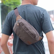 [110] TAS SELEMPANG PRIA KOMBINASI KULIT SAPI  WAISTBAG SLING BAG DISTRO  MODEL TERBARU TAS PINGGANG