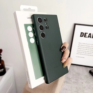 Original Samsung Leather Phone Case for Galaxy S25 Ultra Case S24 Ultra Case S23 Ultra Casing Shockp