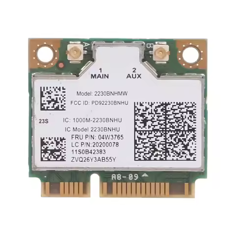 Mini PCIe Laptop Adapter for 2230BNHMW intel 2230BN Wireless Wifi Card BT4.0 04W3765 for Y400 Y500 Y