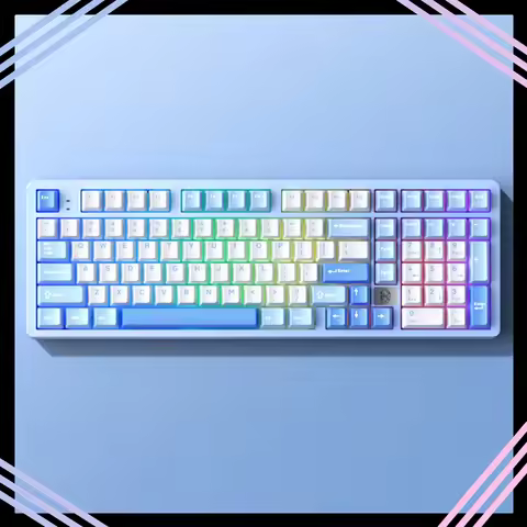 LEOBOG Hi98Pro Mechanical Keyboard 3Mode 2.4G Bluetooth Wireless Keyboard Hi98C Pro Gamer Keycaps PB