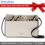 Kate Spade Handbag In Gift Box Crossbody Bag Triple Gusset Crossbody Mixed Material Leila # KA692