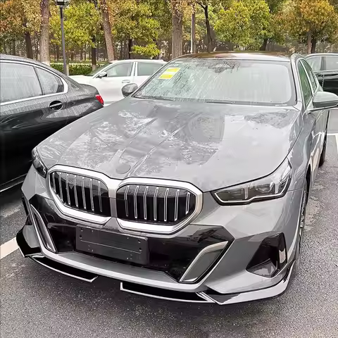 4PCS Car Front Bumper Lip Diffuser Spoiler Splitter For BMW 5 Series G60 G61 520d 520i 530e 550e I5 