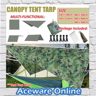 Flysheet Waterproof Groundsheet Khemah Canvas Camping Tarp Tent Alas Tent Floor Sheet Tent Awning Bu