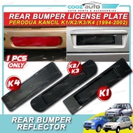 Car Rear Bumper License Plate Perodua Kancil 660 850 1994 - 2002 Red Carbon Plat Lesen Bampar Belaka
