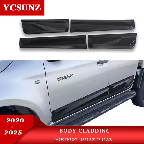 Isuzu D-MAX Body Cladding ABS Side Door Body Cladding For Isuzu Dmax D-MAX 2020 2021 2022 2023 2024 