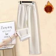 Bộ Dày Lót Thời Trang Sành Điệu Lông Cừu Nữ Mùa Thu Mùa Đông Rộng Rãi Nối Ngắn Áo Nỉ Áo Sweatshirt P