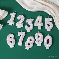 Birthday Number Candle 0-9 Colorful Smokeless Spiral Number
