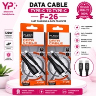 Data Cable Original FLECO F-26 3.1A USB-C To Type C Cable Nyolon Fast Charging To F26