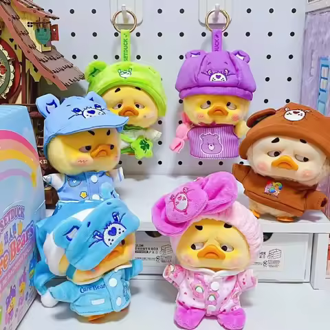 MINISO's Annoying Duck Transforms into Rainbow Duck Series Blind Box Vinyl Plush Keychains - Women's