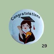 99 Graduation Brooch Cute Designs Beautiful Fresh Clear Color Size 4.4 Cm.keep As A Souvenir For Lon
