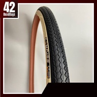 COMPASS 27X1-38 Bicycle Tire Cream Rim (37-630) Suitable For Classic Vintage MAX 43 PSI.