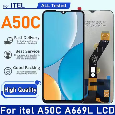 6.56“ IPS LCD For itel A50C A669L Display Touch Screen Digitizer Assembly For itel A50C Display Repl