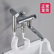 One In Two Out Single Cold Extension with Spray All Copper Mop Pool Faucet Balcony Splash-Proof Mop 