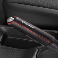 Car Shifting Grips Leather Handbrake Cover Suitable For Proton Saga Exora Waja Putra Arena Iriz Savv