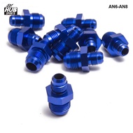 HOSE END FITTING / Oil cooler fitting AN6-AN8 fitting for braided stainless steel hose (blue,H Q) FI