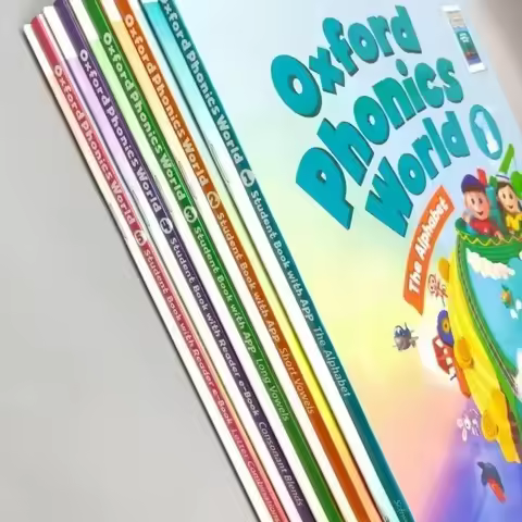 10 libro Oxford Natural Spelling Textbook Oxford Phonics World 5 Textbook + 5 Workbook Children Engl