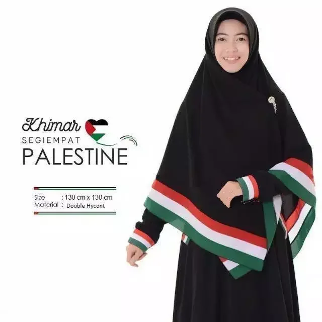 HIJAB SEGI EMPAT PALESTINA JILBAB SEGI EMPAT KERUDUNG SEGI EMPAT WOLFIS PREMIUM