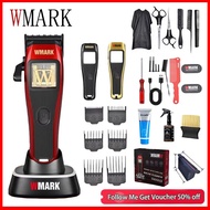 WMARK Rechargeable Hair Clipper Electric Hair Trimmer Strong Power Barber Shaver Low Noise Cordless 