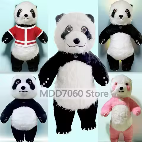 Giant Panda Inflatable Mascot Costume Giant Adult Walking Prop Birthday Party Role Playing Performan