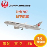 With Wheels With Lights Japanese Aircraft Model Boeing 787 Civil Airlines Passenger Aircraft Simulat