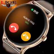 ของแท้ LIGE นาฬิกาข้อมือสมาร์ทวอทช์ IP67 เชื่อมต่อบลูทูธ กันน้ํา วัดความดันโลหิต เหมาะกับการเล่นฟิตเนส เล่นกีฬา สําหรับผู้ชาย และผู้หญิง Android และ IOS