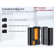 Nikon EN-EL 15 compatible battery, dual charger K&F Concept, 1 year warranty, Nikon Z5 Z6 II Z7 II D