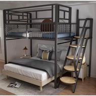 Loft Loft Bed Multifunctional Space-Saving Elevated Bed Apartment Duplex Second Floor Bed