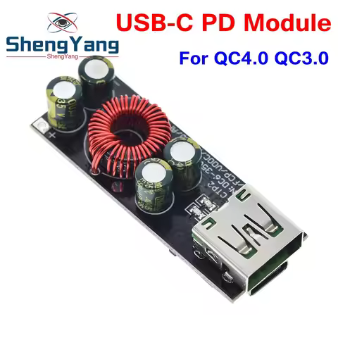 QC4.0 QC3.0 USB Type-C Mobile Phone Quick Charge Adapter 6 -35V Step Down Buck Boost Module for Huaw