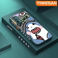 YIWESAN เคสสำหรับ Realme GT 5G GT Neo Q3 Pro X7 Max GT Neo 2T GT Neo Flash Case การ์ตูนน่ารักลายฉลาม