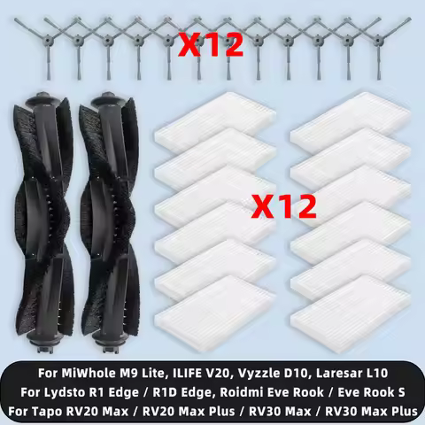 Compatible For Tapo RV30 Max / Lydsto R1 Edge / Roidmi Eve Rook / MiWhole M9 Lite / ILIFE V20 / Vyzz