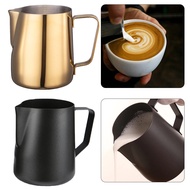 One Two Cups Milk Jug Latte Art Barista Steam Pitcher Milk Jug Thick Stainless Steel Pitcher Glass
