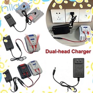 HLAR Dual-head Charger, 18/21V/24V Lithium Overload Protection Lithium Battery Charger, Universal Ba
