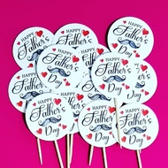 Happy Fathers Day Cupcake Topper