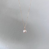 JYNJU [AVERIE] Saltwater Akoya Pearl Pendant Necklace (Round 7.6mm)