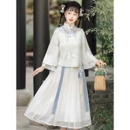 Chinese ancient dress Set wearing CNY, Chinese hanfu, tea ceremony outfit