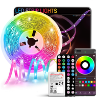 3.28ft-100ft Led Strip Lights For Room Decor, Change Color In Sync With Music,With 44key Remote And 
