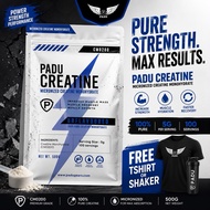 PADU Creatine | Micronized Creatine Monohydrate | Unflavoured 500g |