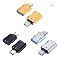 All 2pcs USB C To USB Adapter USB OTG Converter Compatible for Type C Smartphones Seamlessly Connect