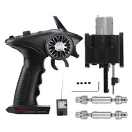 Modified Four-way 370 Shift Gearbox Transmission Shaft Gearbox WPL Remote Control Car Metal Accessor